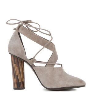 Free People Nouvella Wrap Suede Heels Size 38